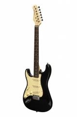 STAGG GUITAR  LH   BLACK